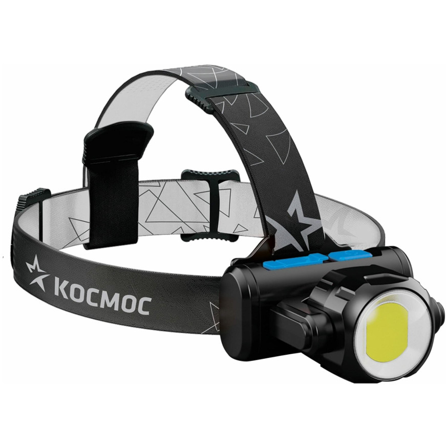 Фонарик  диодный  налобный  5 Вт "Космос" 3хААА