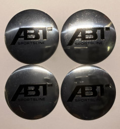 Этикетки на диски (метал) диам. 56,5мм. "ABT" серебро (4 шт.)