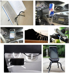 Держатель моб. телефона Carlife  ПАУК  50*82мм Черный