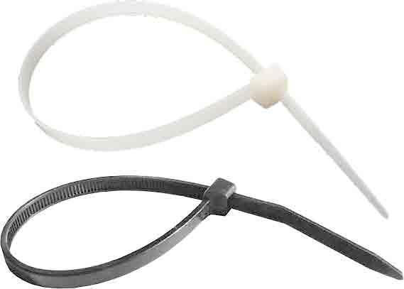 Хомуты пластик  M5  200х4,0 белые (уп.100шт)