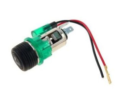 Прикуриватель автомобил.в сборе "EURO" с зелён. подсветкой