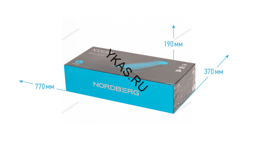 Облегченный алюминиевый домкрат NORDBERG N32030N (3 тонны)