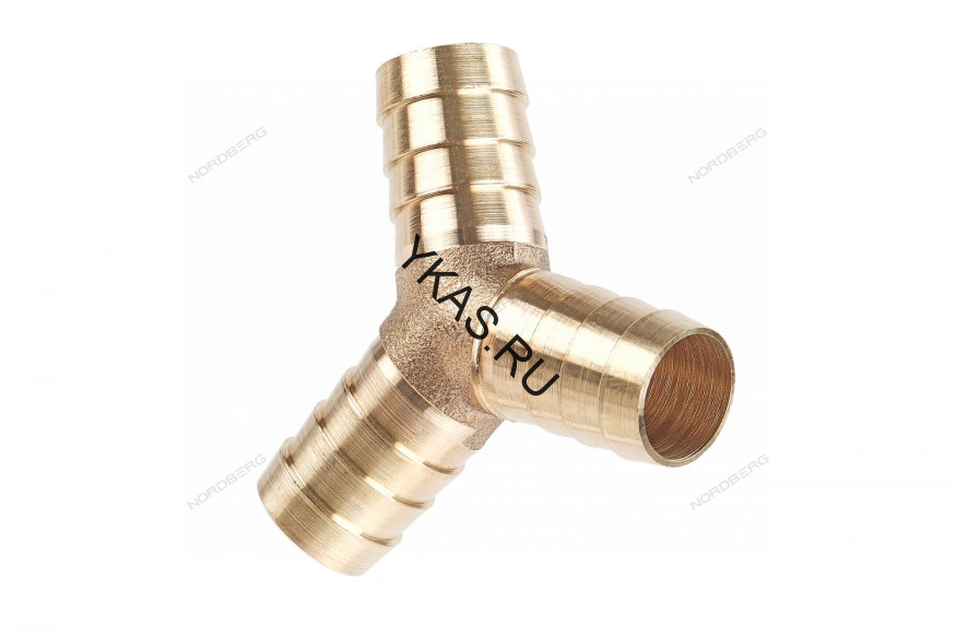 Тройник соединительный "ёлочка" NORDBERG NP3S14 для сращивания шлангов (14 мм)