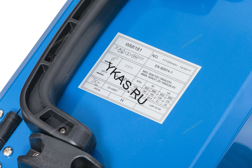 Инверторный сварочный аппарат NORDBERG WMI181 (MIG+MMA)