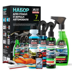 AVS  Набор для стекол и зеркал AVS (7 предметов)