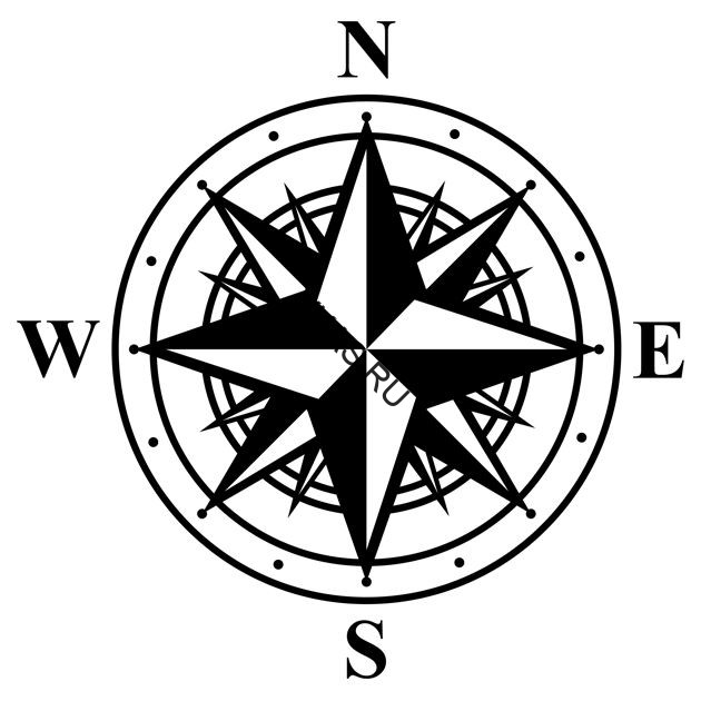 Наклейка "Навигатор 15x15см  Белый