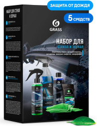 GRASS Набор для стекол и зеркал (5 предметов)