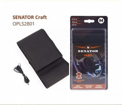 Оплетка на шнуровке SENATOR CRAFT PLUS на шнуровке, кожа, М, черный