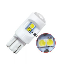 SOLAR Свет-од 12V T10 6 SMD 3030 W5W W2.1x9.5d синий