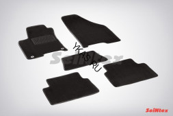 Коврики текстильн. Chevrolet Lacetti 2004-2013г. /компл.5шт./осн.резин./ LUX
