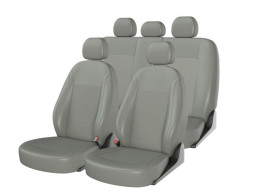 Чехлы  «ATOM LEATHER», серый/серый/серый  (Экокожа)