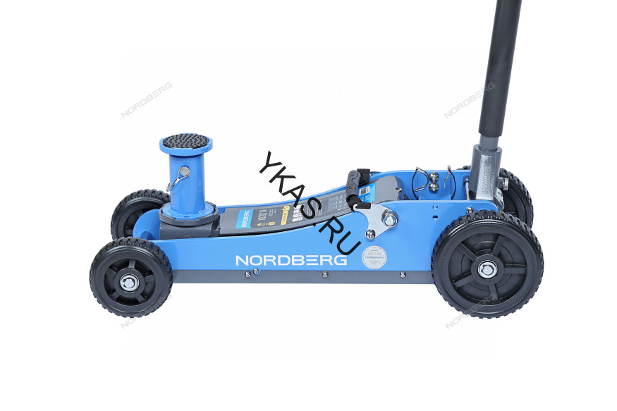 Домкрат подкатной NORDBERG N32031N c большими колесами