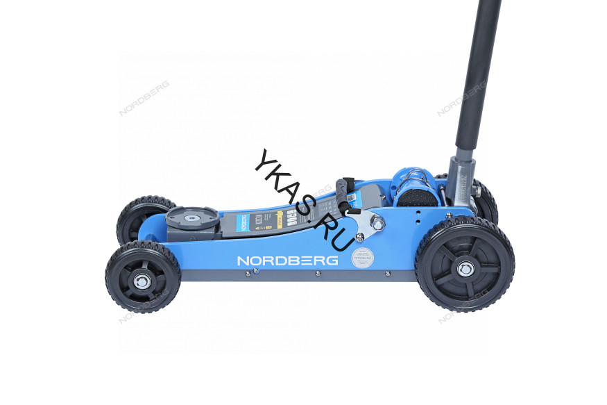 Домкрат подкатной NORDBERG N32031N c большими колесами