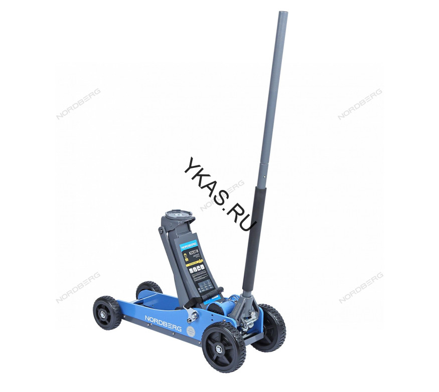 Домкрат подкатной NORDBERG N32031N c большими колесами