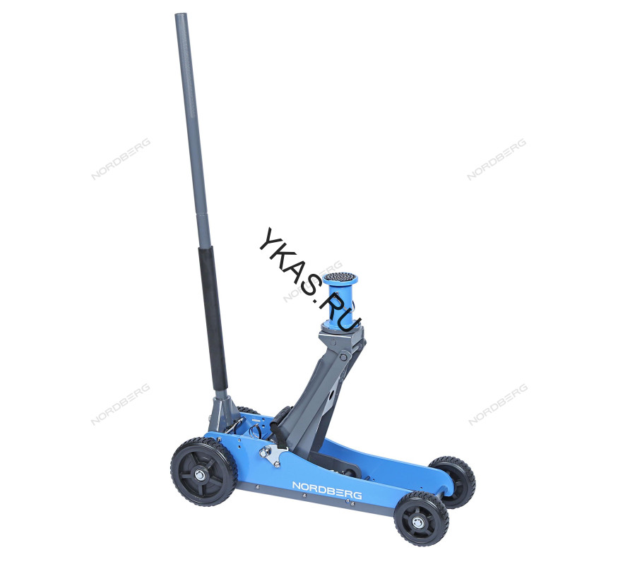 Домкрат подкатной NORDBERG N32031N c большими колесами