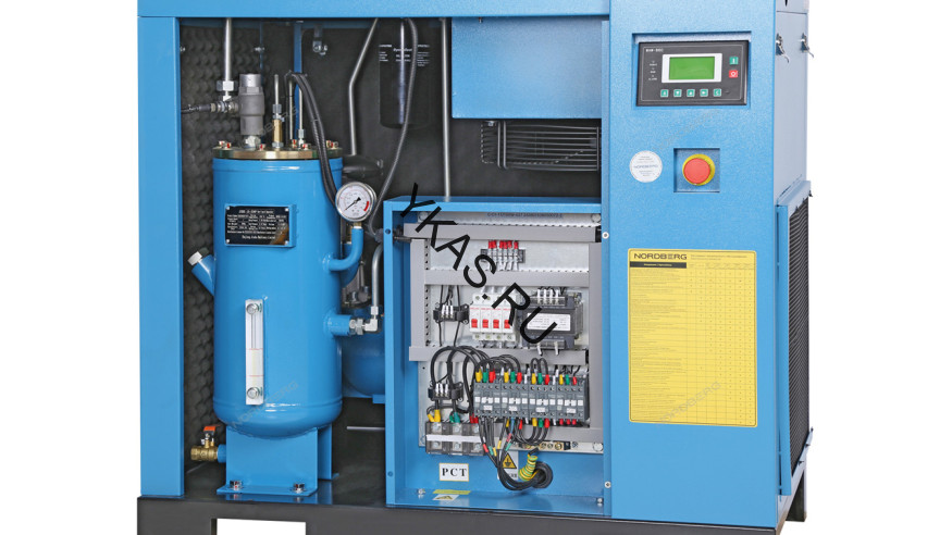 Компрессор винтовой NORDBERG NCC20 (15 кВт, 10 бар, 1910 л/мин, IP55)