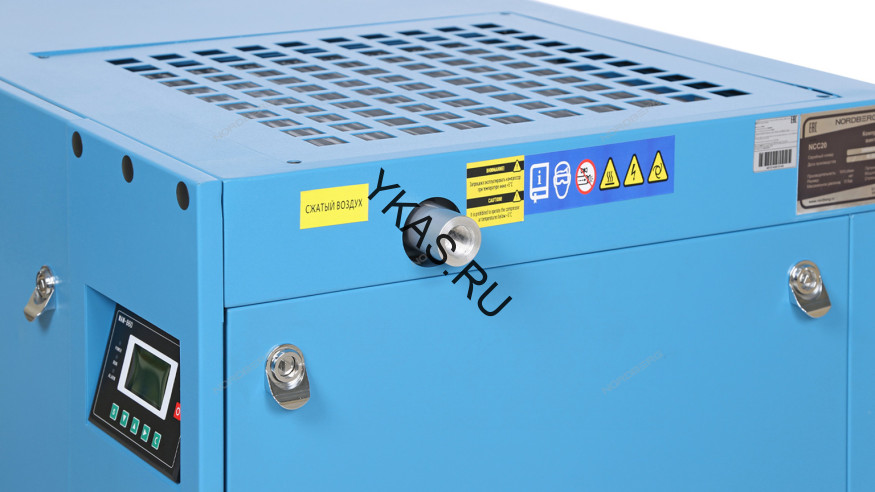 Компрессор винтовой NORDBERG NCC20 (15 кВт, 10 бар, 1910 л/мин, IP55)