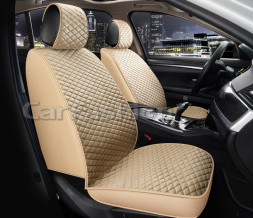 Накидки Фронт   «ROMB FRONT»  Бежевый/Бежевый/Бежевый  (велюр/экокожа)