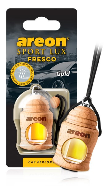 Осв.возд. Areon FRESCO "бутылочка в дереве" Sport LUX  GOLD