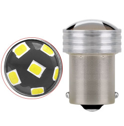 SOLAR Свет-од 12V T15 6 SMD 2835 21W BA15S белый линза