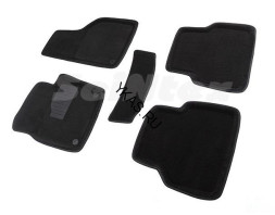 Коврики VW Tiguan I рест. 2010-2017г. /компл.5шт./осн.резин./ 3D