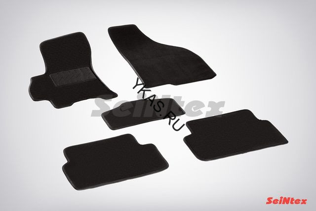 Коврики текстильн. Chevrolet Lanos 2002-2009г. /компл.5шт./осн.резин./  LUX
