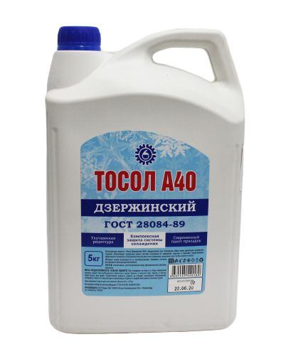 Тосол  "Дзержинский ГОСТ"  А-40М 5 кг.