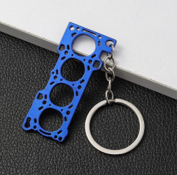 Брелок  "Прокладка двигателя" карабин (1 кольцо)  Синий