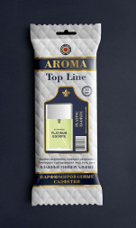 Парфюмированные салфетки  большие  AROMA Top Line   Platinum Egoiste  (упак.30шт)