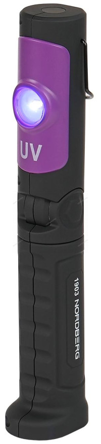 Аккумуляторный ультрафиолетовый светодиодный фонарь NORDBERG 1903