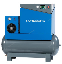 Компрессор винтовой NORDBERG NCA10RD (7,5 кВт, ресивер 350 л, 10 бар, 900 л/мин)