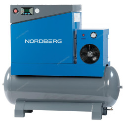 Компрессор винтовой NORDBERG NCA10RD (7,5 кВт, ресивер 350 л, 10 бар, 900 л/мин)