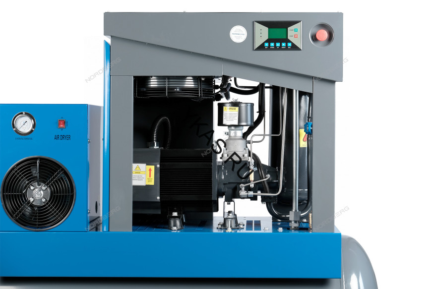 Компрессор винтовой NORDBERG NCA10RD (7,5 кВт, ресивер 350 л, 10 бар, 900 л/мин)
