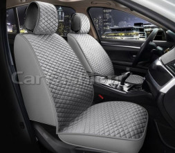 Накидки Фронт   «ROMB FRONT»  Серый/Серый/Серый  (велюр/экокожа)