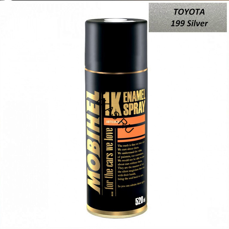 Mobihel  Эмаль базовая металлик Toyota Silver (520мл)