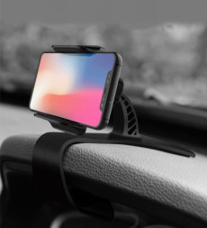 Держатель моб. телефона Carlife на козырек на панели  Черный