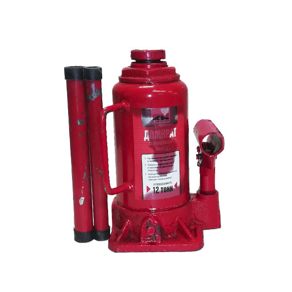 Домкрат гидравл. телескоп 12т. в КАРТОН.уп.  макс. под. 395мм  6.2кг  "RedMark"