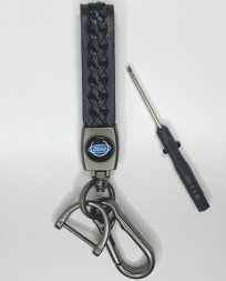 Брелок кожа LUX  FORD  Черный