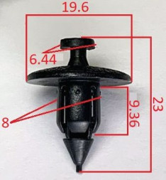 Клипсы  В=23 / Ш=19,6 мм.  (цена за упак. 10шт.)
