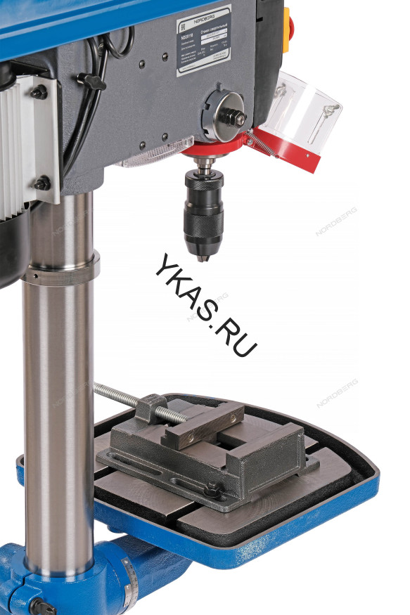 Станок сверлильный NORDBERG ND25118 (1100 Вт, 25 мм, 16 скоростей, тиски)