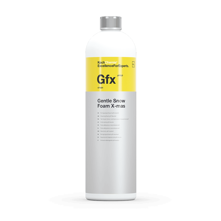 Gentle Snow Foam X-Mas - Высокопенная pH-нейтральная пена для предварительной и ручной мойки автомобиля.  Кислотность (pH) 8,0 (1 л) 471001