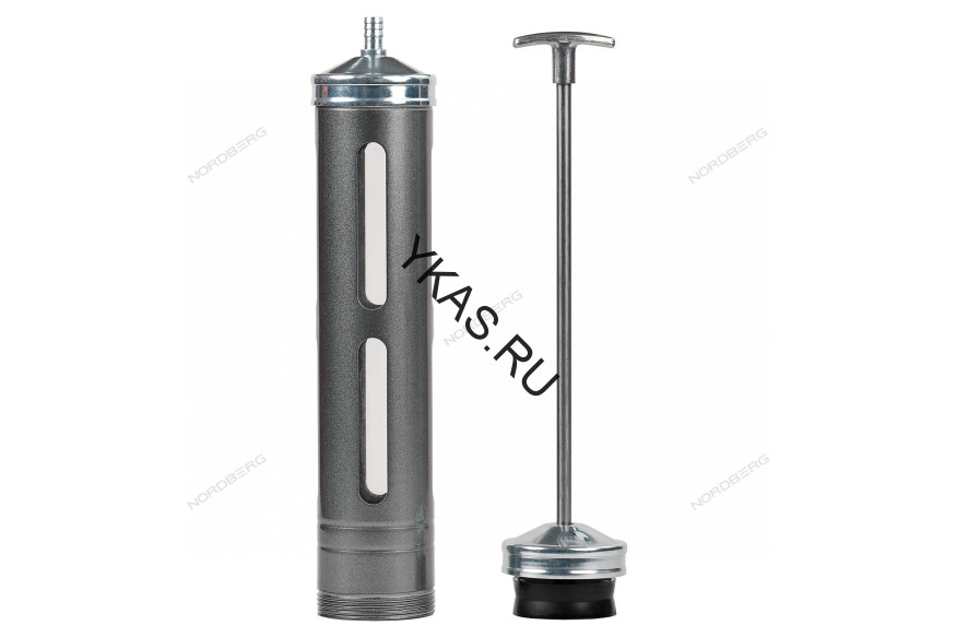 Шприц для заливки масла NORDBERG NO1051 с окнами в тубе (500 мл) 