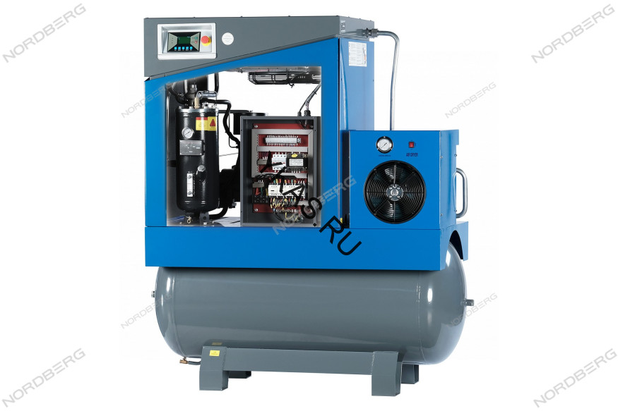 Компрессор винтовой NORDBERG NCA20RD (15 кВт, ресивер 500 л, 10 бар, 1910 л/мин)