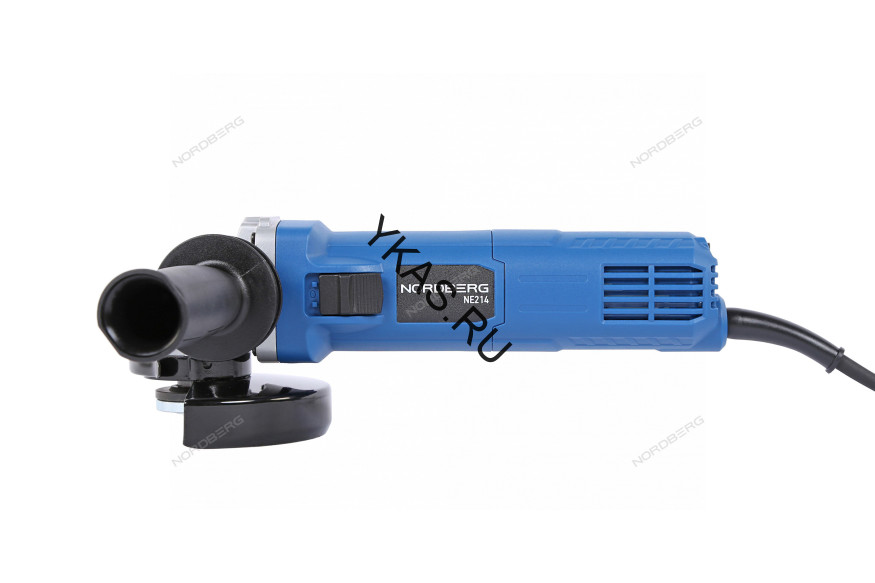 Угловая шлифмашина NORDBERG NE214 с регулировкой оборотов (125 мм, 1400 Вт)