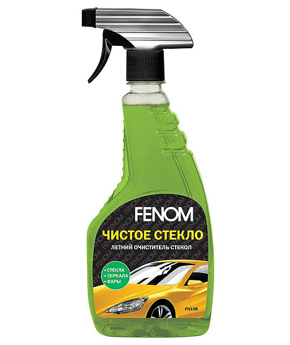 FN 106  FENOM  Летний очиститель стекол "Чистое стекло", 473 мл.
