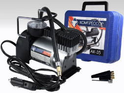 Компрессор  TORNADO АK-35  10 Атм/35л/прикур/клеммы /сумка/шланг 1,0м КЕЙС
