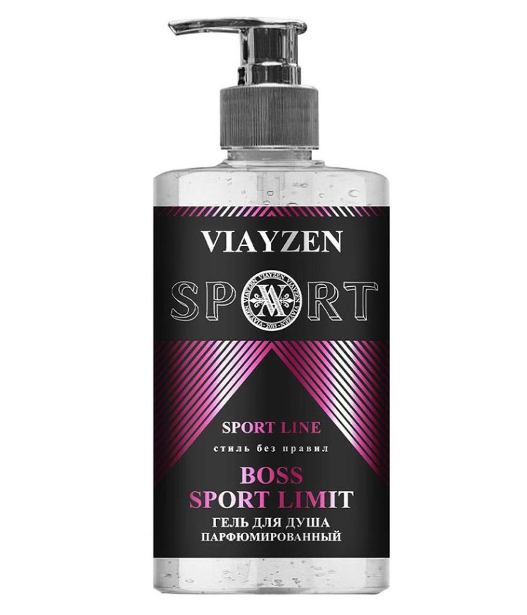 VIAYZEN Гель для душа парфюмированный, мужской  460мл.  Sport limit Boss