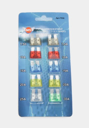 Предохранители флажковые "M5" MAXI / набор 7,5А-30А 10шт/блистер