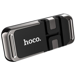 Держатель моб. телефона Hoco  на торпеду (скотч двухсторонний) (усиленный магнит) Черный