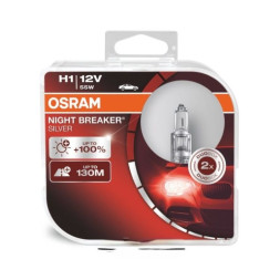 Лампа OSRAM 12V H1 55W NBS Silver P14,5s (к-т 2шт) (+100%)